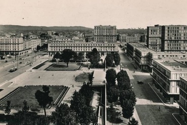 Le Havre 1955 körül, az újjáépítés tervezője: August Perret és munkatársai, köztük Preiser Károly (képeslap) 