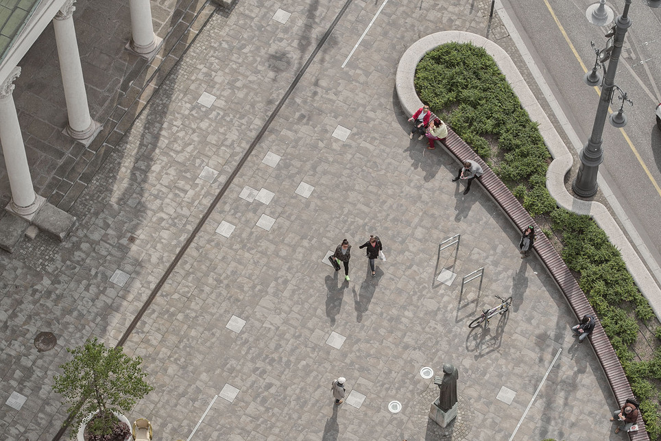 A Kálvin téri REFORM500 installáció – tervező: Hetedik Műterem Polgárdi Ákossal – – fotó: Danyi Balázs