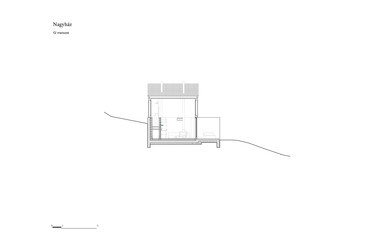 	Szegzárd – the lodge – Keresztmetszet, nagyház – Tervező: Fialovszky Tamás, Kenéz Gergely, Varga Katalin (építész stúdió)