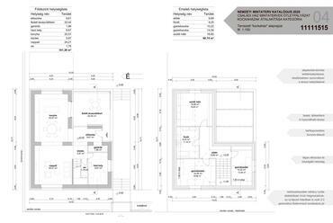 Kockaház átalakítása Komárom-Esztergom megyében – tervezett alaprajz – tervező: Studio KVARC