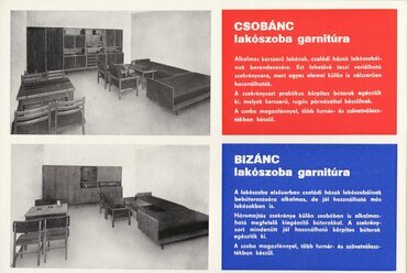 A Zala Bútorgyár termékei a gyár katalógusából, 1972. Szabadtéri Néprajzi Múzeum