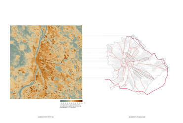 Hőtérkép és közlekedési területek összevetése