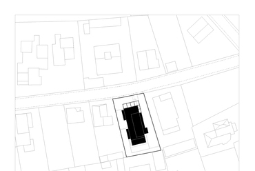 A Studiobazaar Építész és Design Műhely négylakásos társasháza Pécsett. Helyszínrajz