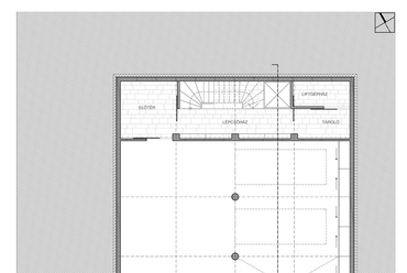 Balogh Tihamér utcai négylakásos társasház – Pinceszinti alaprajz – Tervező: Váncza Művek