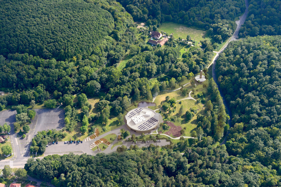 A Szeleta park látogatóközpont látványterve. Forrás: narmer.hu