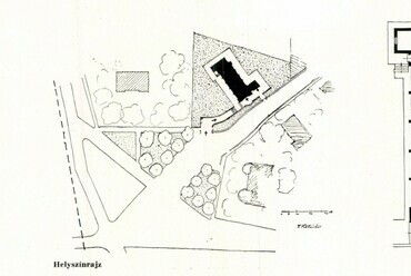 Kotsis Iván: A balatonboglári plébániatemplom helyszínrajza és alaprajza. Forrás: Tér és Forma, 1933. 6. évf. 4-5. szám 