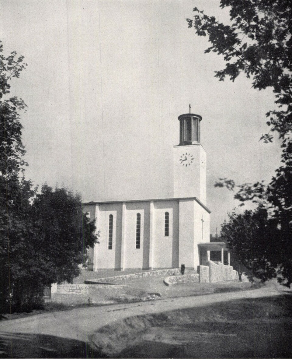 Kotsis Iván: A balatonboglári plébániatemplom. Forrás: Tér és Forma, 1933. 6. évf. 4-5. szám 