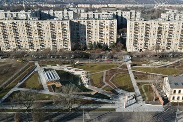 Vizafogó park – tervezők: Objek Tájépítész Iroda, Archikon – fotó: XIII. Kerület Önkormányzata