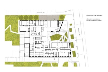 Földszint, ONKO Központ, az Országos Onkológiai Intézet diagnosztikai központja, Tervező: Artonic Design Kft.