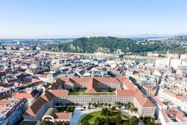 A Lépték-Terv Tájépítész Iroda pályaműve a Városháza Park térépítészeti tervpályázatán