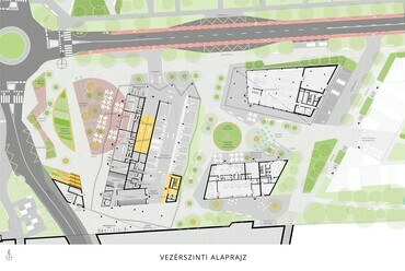 Szigetszentmiklós József Attila-telep hévmegálló új előtér és parkolóház tervezésére kiírt tervpályázat, építészet: Nanavízió, tájépítészet: Korzó tervezési Stúdió , 2022.