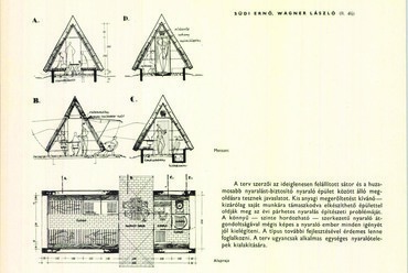 Callmeyer Ferenc: A hétvégiház pályázat. Magyar Építőművészet 1960/1 23-29.