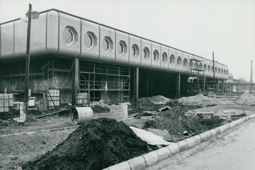 A Kőbánya-kispesti MÁV-METRO állomás építése, Murányi S.-Gyulainé, 1979 (UVA/79.5022-79.5057/79.5025) – Lechner Tudásközpont, Dokumentációs Központ / Fotótár, UVATERV