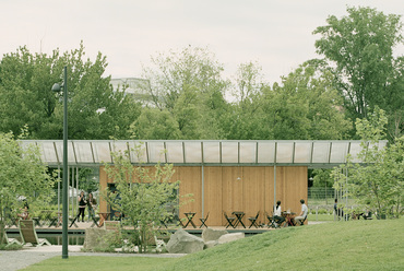 Vizafogó park pavilon épület – tervező:  Archikon – fotó: Danyi Balázs