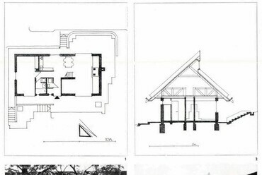 Sajkodi nyaraló, tervező: Elekes Keve, 1979 / Forrás: Magyar Építőművészet 1979/5 39-40.o.