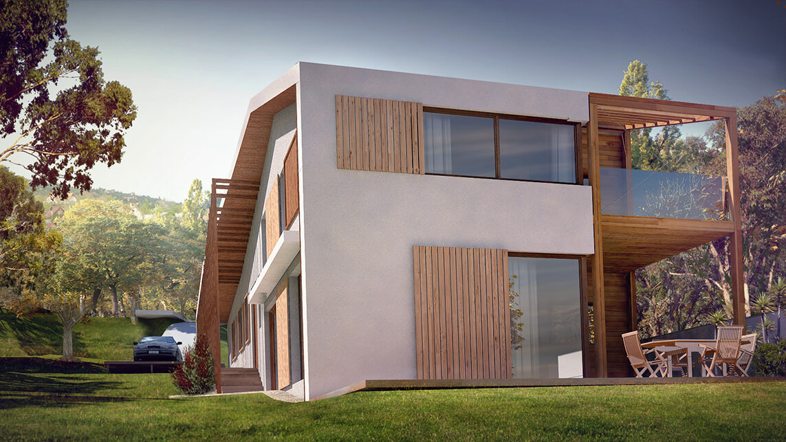 Reload Építészstúdió: Hillside House - Render