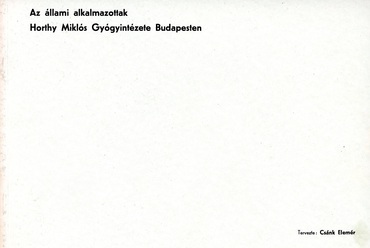 A Tér és Forma 1942/12-es számában megjelent cikk 1943-as különnyomatának borítója