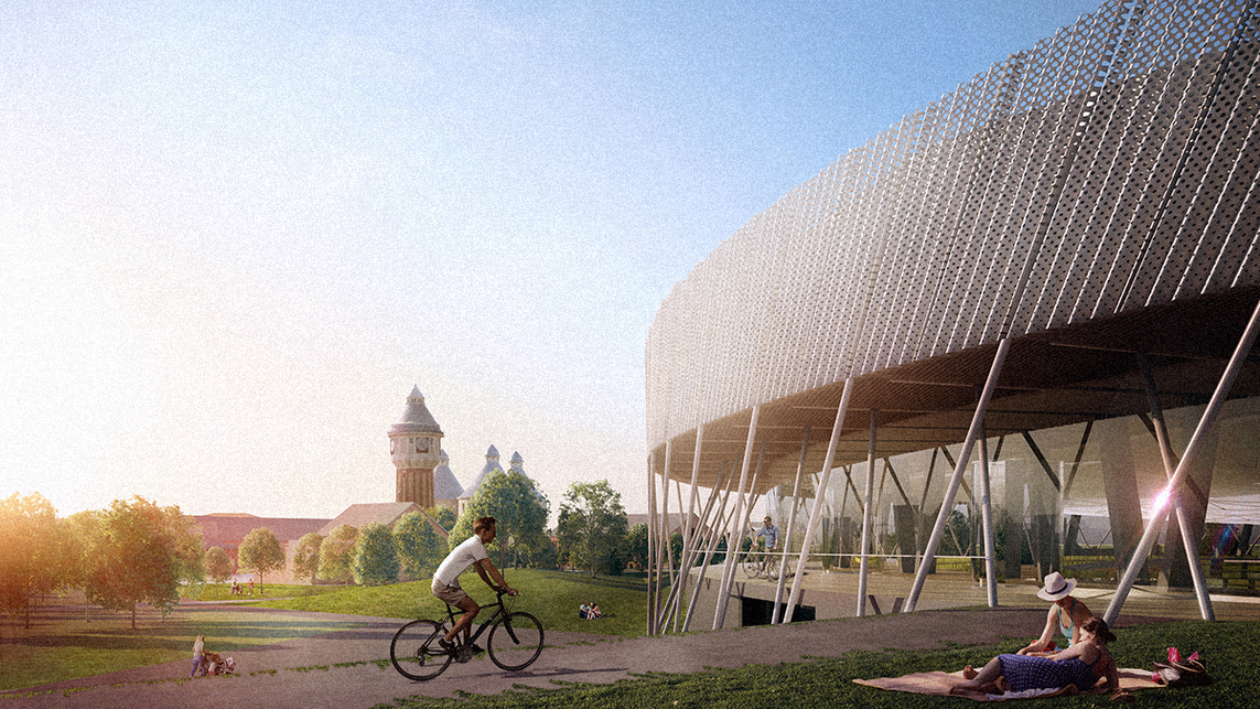 Velodrom pályázati terve, Budapest – tervező: Marp