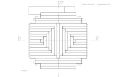 “Szalma a szélben” - győztes terv, készítette: Thomas Randall-Page, Lucas Facer, Smith Mordak, Barbara Jones, New Architecture Writers, Phineas Harper és Buro Happold.