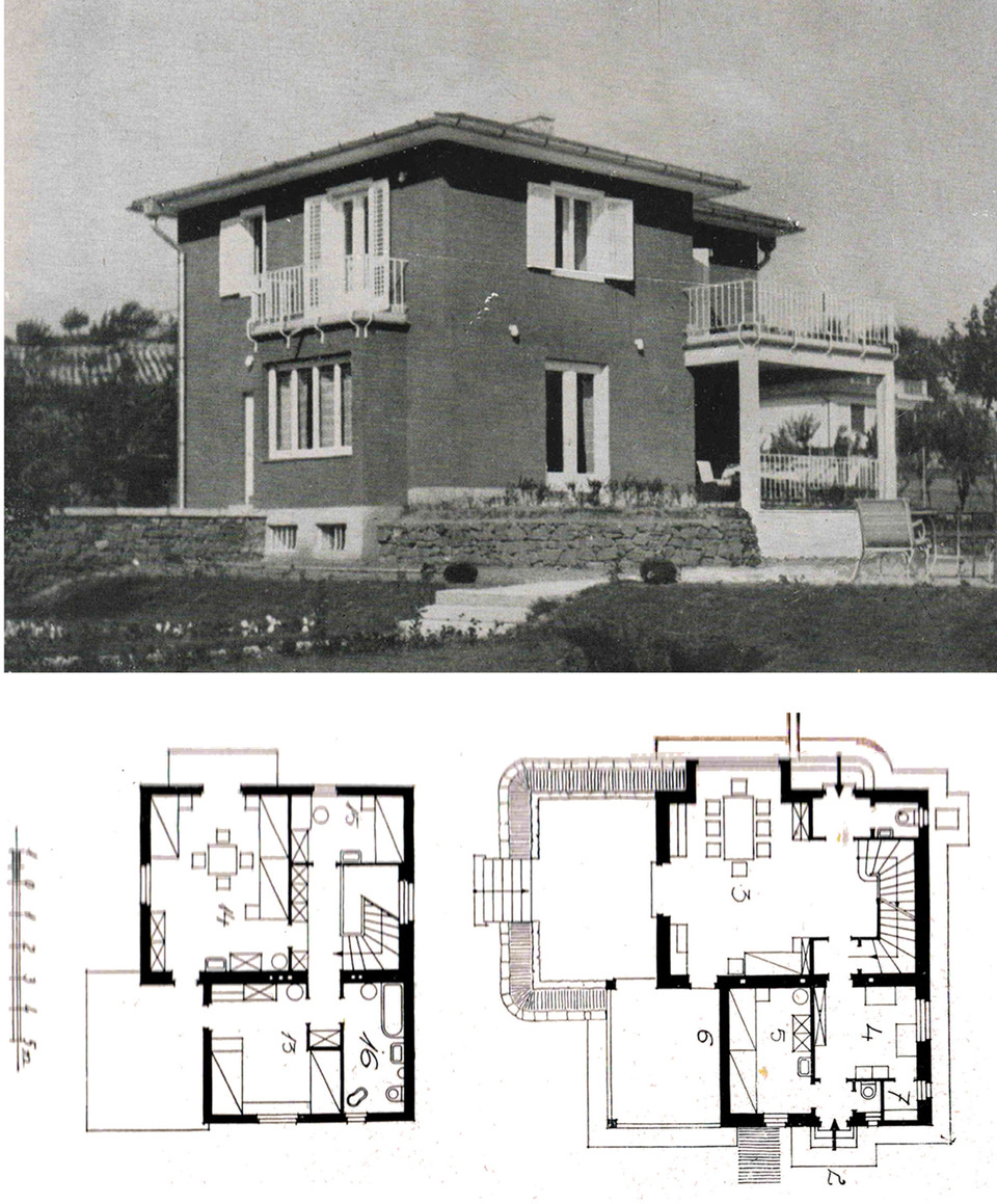 Kotsis Iván: Kresz Károly nyaralója, Balatonkenese. Forrás: Kotsis Iván: Épületek és tervek. Pósa, Budapest, 1945.