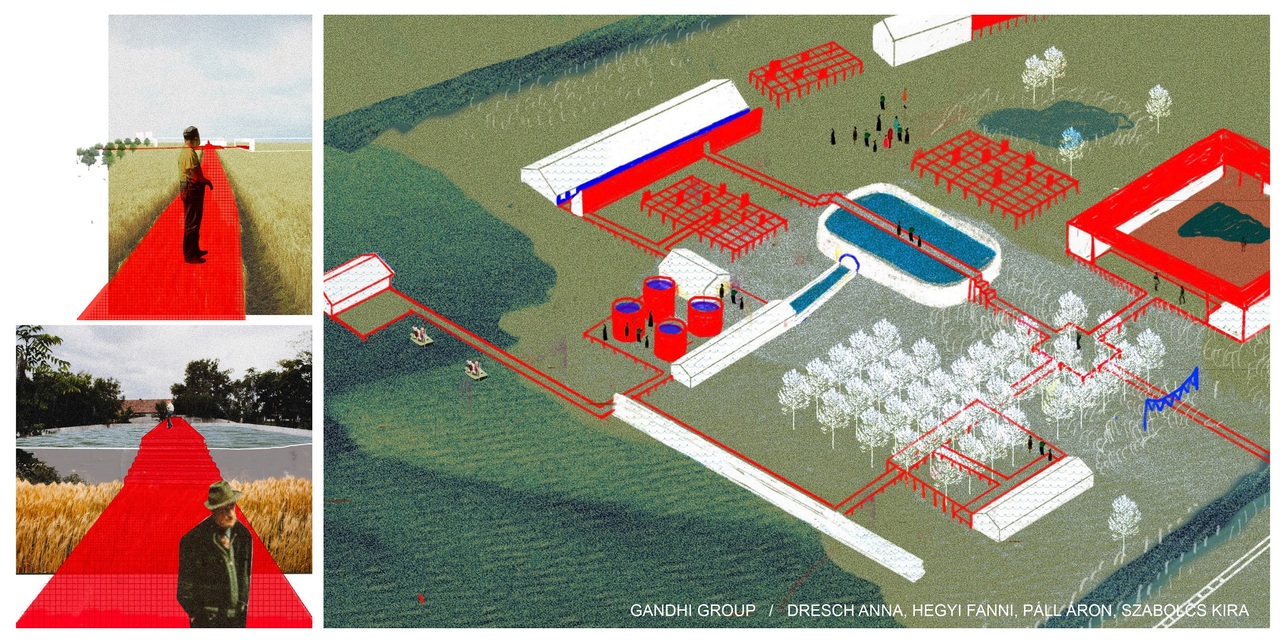 Gandhi group (Dresch Anna, Hegyi Fanni, Páll Áron, Szabolcs Kira) / 2022 – Élet az erőforrásválság idején, tervezési helyszín: Apajpuszta