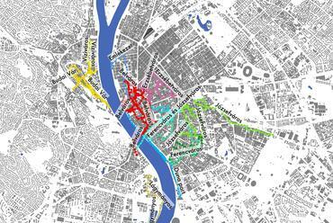 2011-2022 között a BME Urbanisztika tanszék által szervezett séták a Bevezetés az Építészetbe tárgy keretein belül (Forrás: saját szerkesztés)
