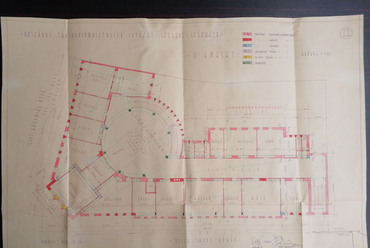 A szegedi OTI-székház másik meglévő tervlapja. MNL Csongrád-Csanád Vármegyei Levéltár, HU MNL CSML KL XV.2a 21814/1936. Fotó: Kovács Dániel