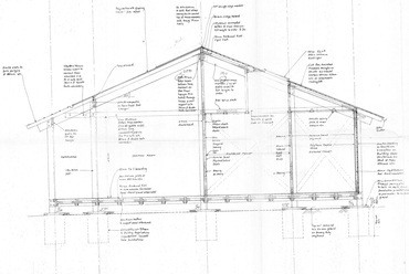 Épület metszete a Walworth Gardenhez / Forrás: Matrix Open Feminist Architecture Archive
