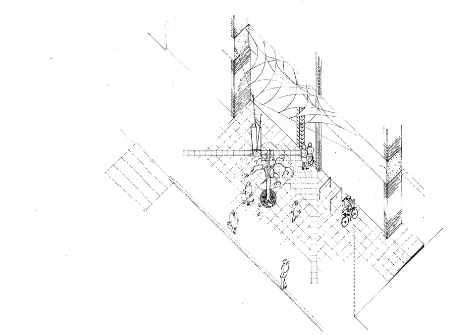 A Bermondsey Nőközpont terve (1986) / Forrás: Matrix Open Feminist Architecture Archive
