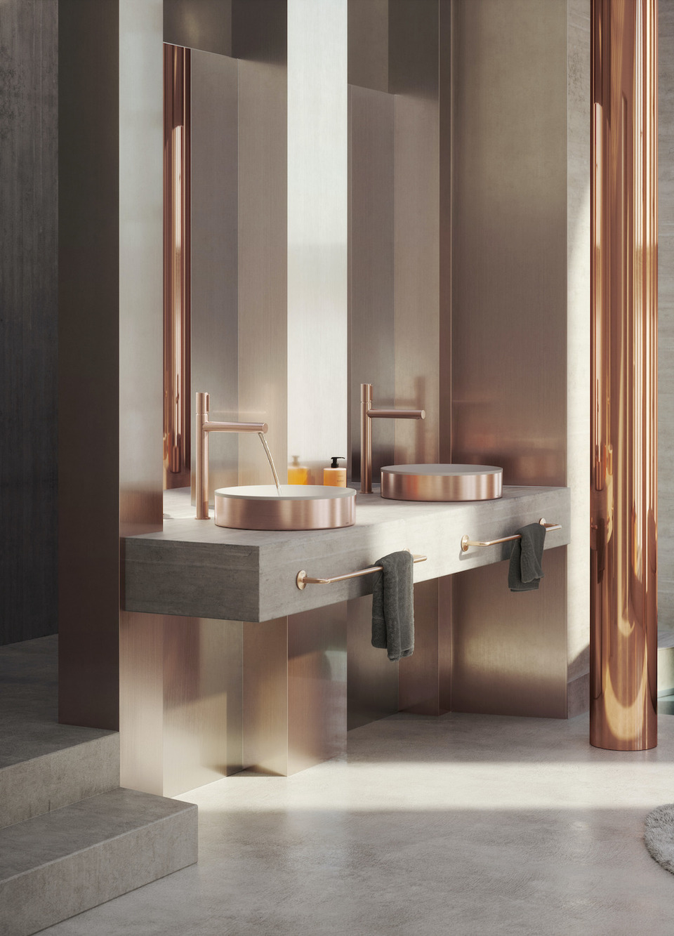 AXOR Suite fürdőkád és mosdóhagylók – forrás: Hansgrohe
