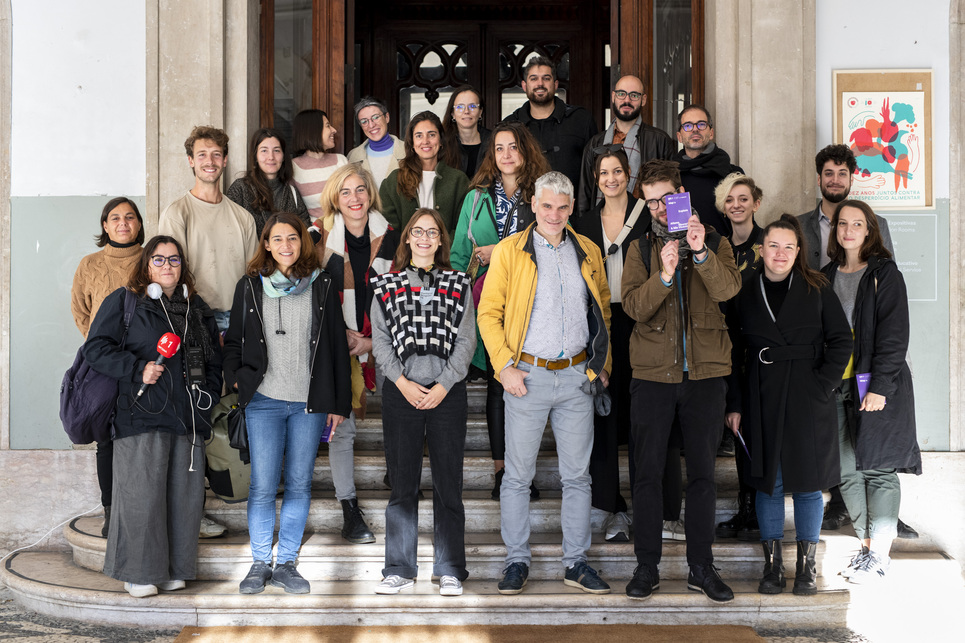 Csapatfotó. Fotó: Hugo David / Trienal de Lisboa
