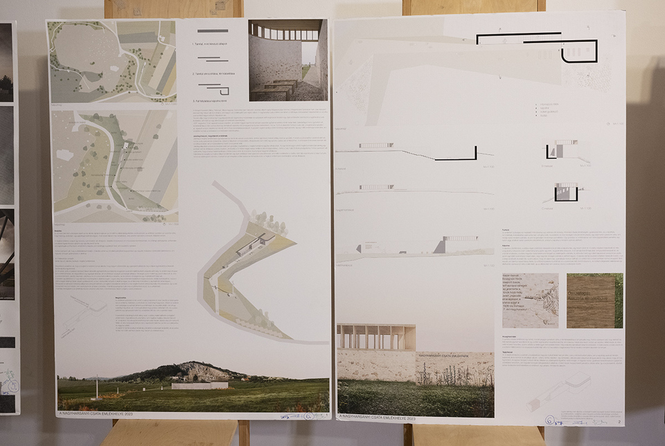A Nagyharsányi csata emlékhelye 2023 pályázat egyik pályaműve. Forrás: MMA
