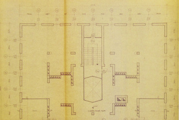 Budapest Főváros Levéltára – XV.17.d.329-29647 – harmadik emelet (tetőemelet) alaprajza, Kiss Zoltán, 1952. VII.
