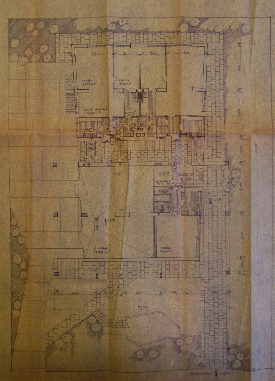 Budapest Főváros Levéltára – XV.17.d.329-29648 – VI. Andrássy út 117. földszinti alaprajz, Wágner László, 1958. VII.
