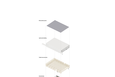 Diagram. Építész Stúdió: Křižná Általnos Iskola tornacsarnokának bővítése.
