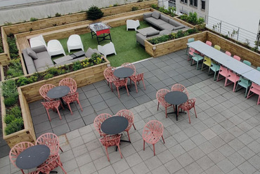 Inno Games Office Rooftop, Németország. Forrás: Wood Block X
