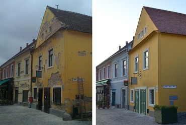 Szentendre, Fő tér 15-16. Tervező: JASSÓ Építészműhely Kft. Fotó: Kőrösi Tamás
