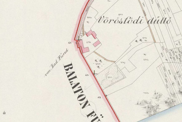 Kataszteri térkép 1860 körül. Forrás: Arcanum
