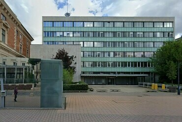 A Magyar Rádió már lebontott épülete. Forrás: Google Street View. (Építészfórum archívum)
