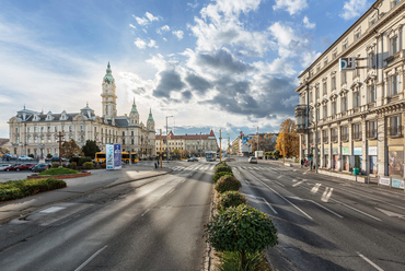 A győri Megyeháza tér és környéke ma. Fotó: Gulyás Attila
