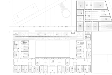 2. emelet alaprajza. HANGING GARDEN. A MÁS Építészek terve. 2024.
