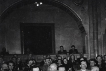 1950, Parlament. Első sorban, jobbra: Révai József; forrás: Fortepan / Bauer Sándor
