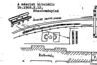 A vasútállomásokon a megnövekedett padszükségletet jól tükrözi egy eset a hatvanas évek végéről. Vass Imre, egy debreceni vasúti járműjavító üzemben dolgozó ipari munkás, 1968-ban kezdeményezte harminc pad elhelyezését a helyi vasútállomáson. Vass arra hívta fel a figyelmet, hogy a vidékről érkező ingázó munkásoknak a munka végeztével akár háromnegyed órát is várakozniuk kell a vonatra, ami jelentősen meghosszabbítja a napi munkaidejüket - a nyolc óra effektíven tizenkettőre nő, különösen ülőhely hiányában. Kérelmében konkrét javaslatot is mellékelt, amely tartalmazta a "Javaslatom szerinti padok" részletes vázlatát, beleértve a piros padok terveit is. © Magyar Állami Vasutak Archívuma, 14501/1968.
