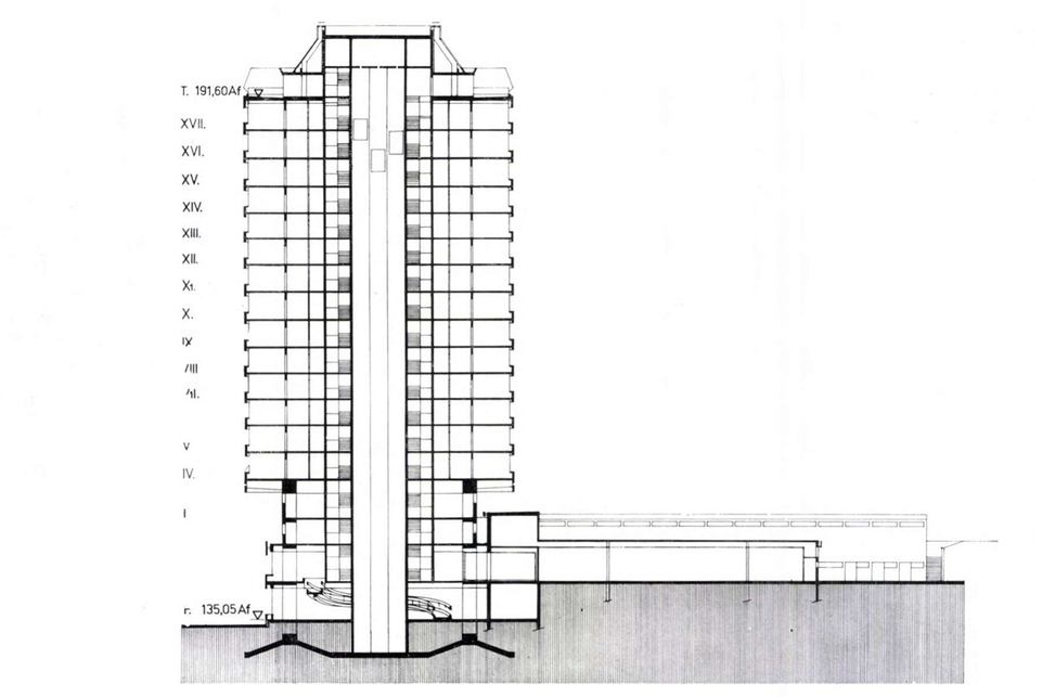 Metszet. Forrás: MÉ, 1968
