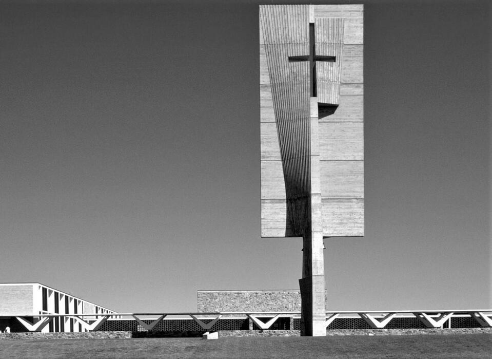 Marcel Breuer: Annunciation Priory, Bismarck, North Dakota, 1956. Forrás: Forrás: Reddit – r/ModernistArchitecture
