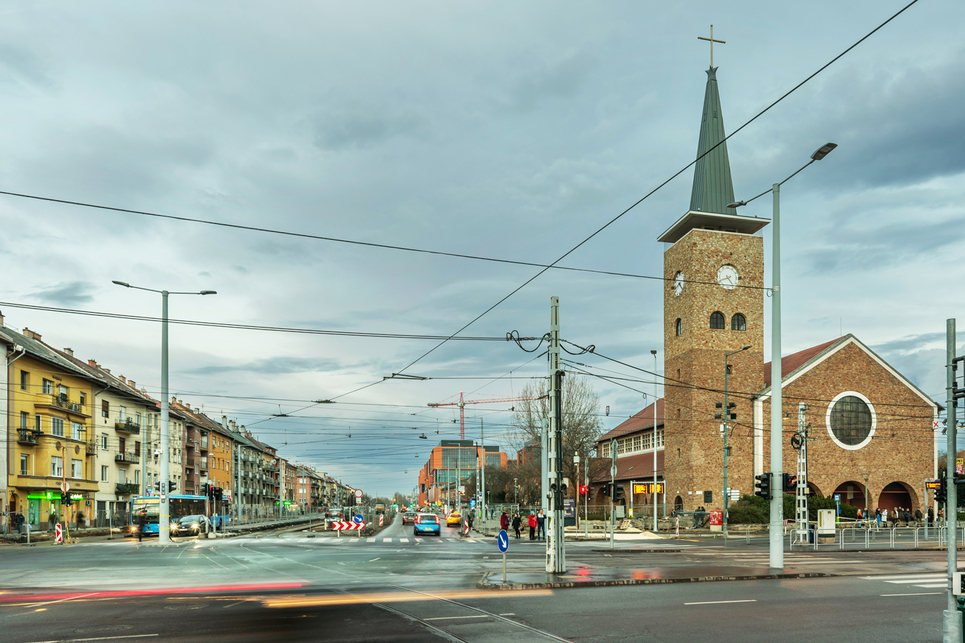 A Bosnyák tér és környéke ma. Fotó: Gulyás Attila
