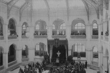 Az Iparművészeti Múzeum belső avatása, 1896. Forrás: https://www.imm.hu/
