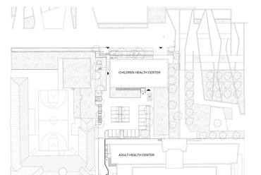 Szent Kristóf Szakrendelő Gyermekegészségügyi Centrum és Egynapos Sebészet. Tervező: Archikon
