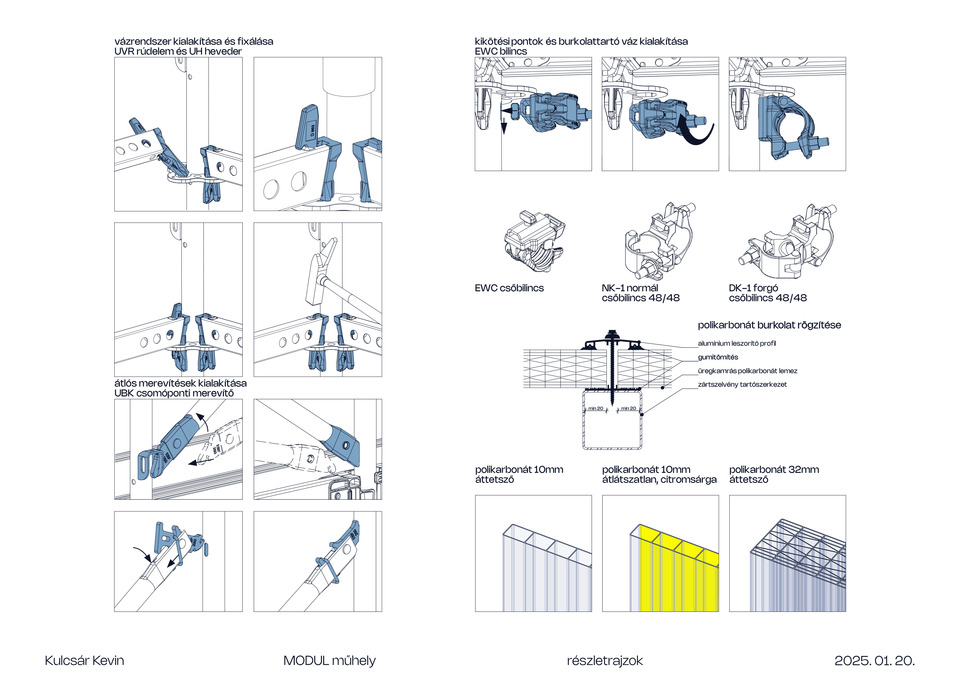 Szerkezet. MODUL műhely – Kulcsár Kevin diplomamunkája.
