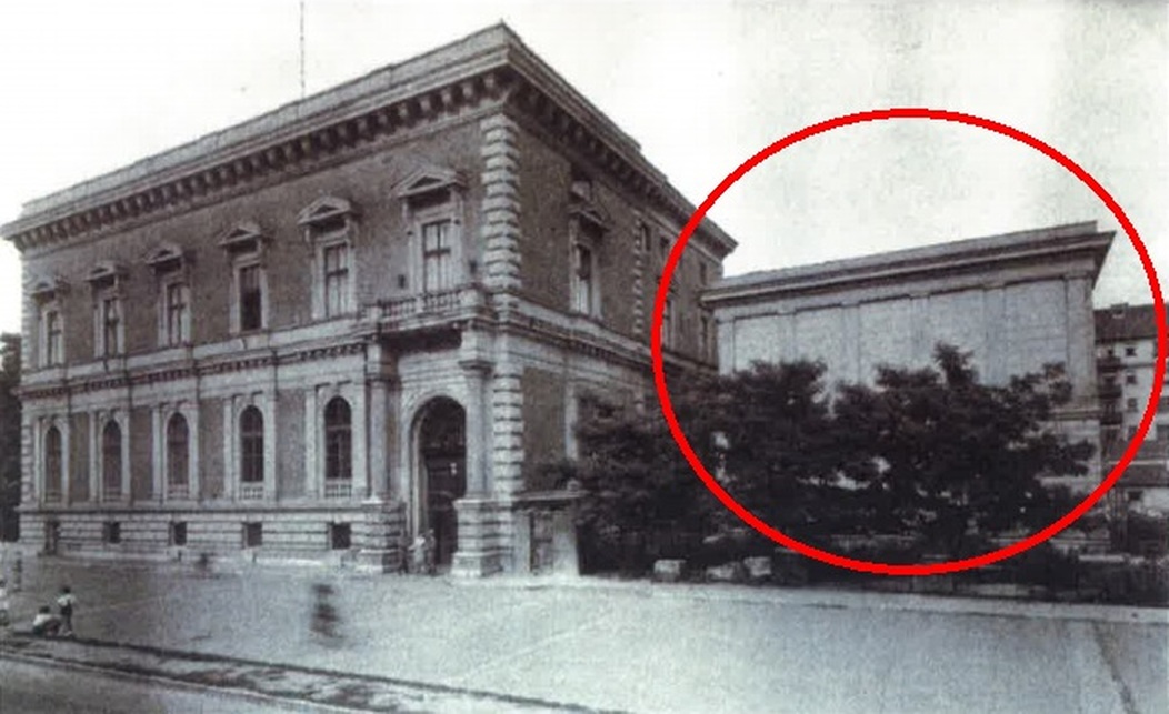 A bunkerstúdió az Esterházy-palota mellett, 1950-es évek. Forrás: Sávoly Tamás
